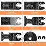 NEW SALE | 24PCS Multi Tool Blade Universal Wood Metal Oscillating Multitool Quick Release Saw Blades Fit Fein Multimaster, Ryobi, Milwaukee, Bosch, Dremel, Dewalt, Rockwell, Makita Image 2