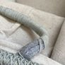 2x Duck Egg Blue/Grey Soft Knit Storage basket Image 5