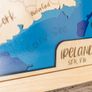 Brand New Handmade Wooden Map of Ireland - 5 Layers of Wood - Ash Framed Wall Art Image 6