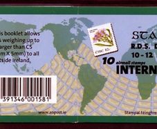 2008 Ireland Stampa Members Souvenir Sea Aster International Stamp Definitive Booklet Overprinted for Stampa Mint Never Hinged (MNH)
