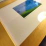 Lovely framed print of landscape and sky signed DD and stamped DDB Image 4