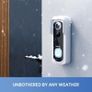 Doorbell Camera Wireless No Monthly Fee, 2K HD Video Doorbell with Chime, Smart AI Detection Instant Alert, 2-Way Talk, Clear Night Vision, Only 2.4GHz WIFI, Works with Alexa, White Image 6