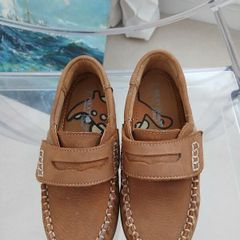 Boys Tan Brown Penny Loafers Size 11