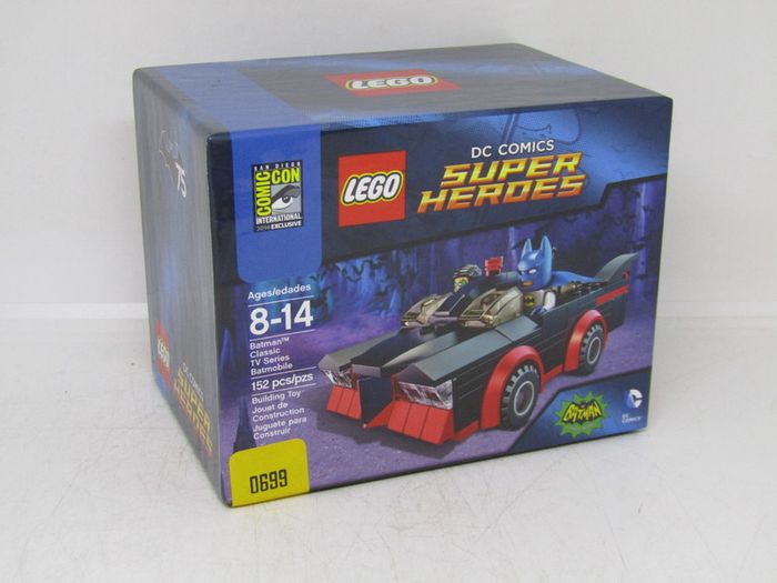 Lego Sdcc Comic Con 2014 Batman Classic Tv Series Batmobile New Sealed Box Very Rare Limited Edition Number 699 Of 1000