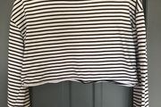 Pennys girls black and white crop top size 6
