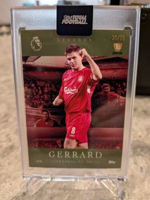 Steven Gerrard Liverpool FC Topps Total Football Legends /75