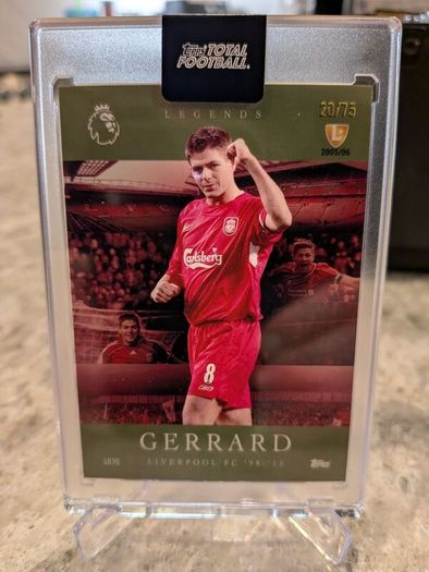 Steven Gerrard Liverpool FC Topps Total Football Legends /75