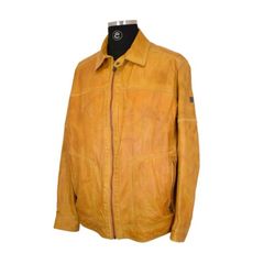 Pierre Cardin selected lamb Nappa leather mens jacket size XL
