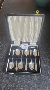 Set of Birmingham sterling silver teaspoons