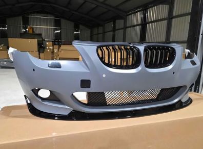 BMW e60 m sport complete front bumper lci 5 series splitter