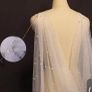 Ivory Wedding Cape with Pearls Image 2