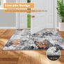 Washable Rugs Small Non Slip Area Rugs for Bedroom Machine Washable Rugs Living Room Soft Short Pile Rug Indoor Entry Floor Rug Non Shedding Dense Abstract Chic Ink Splash Rug 60x110CM Blue Image 2