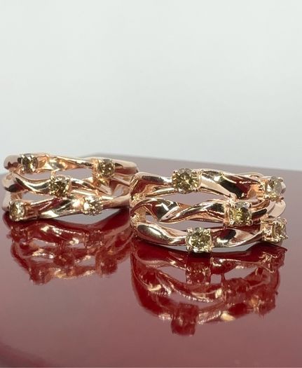 Diamonds Champagne Diamond Earrings