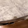 Chrome and Marble Design Table Image 2