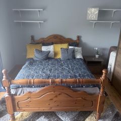 Solid Wood Double Bed