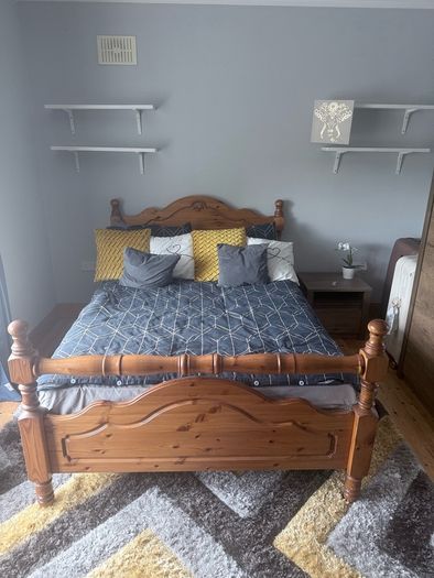 Solid Wood Double Bed