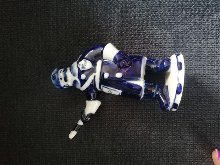 Gzhel Porcelain Russian Militiaman Figurine