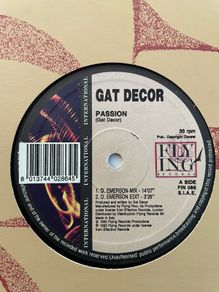 Gat Decor - Passion - Flying Records Italy - 1992 - 12" Black Vinyl