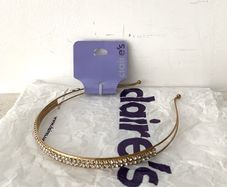 Claire's Gold Diamante Headband NEW