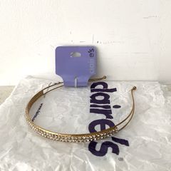 Claire's Gold Diamante Headband NEW