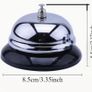 Durable, Polished Attention Bell with Clear Ring, Pack of 1, new. Image 2