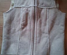 suede sleeveless jacket