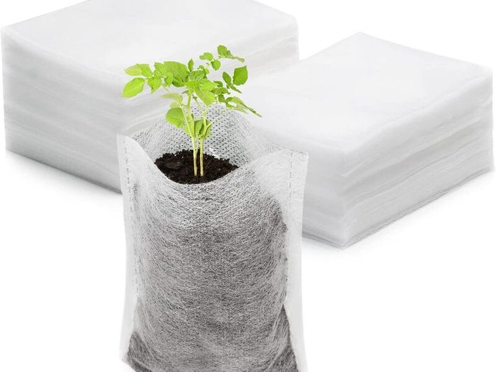 50 Pcs Seedling Bags Nursery Bags Fabric Seedling Pots Grow (8 x 13 cm)