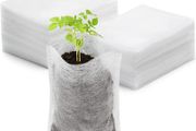 50 Pcs Seedling Bags Nursery Bags Fabric Seedling Pots Grow (8 x 13 cm)
