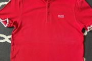 Red Hugo Boss Polo Top