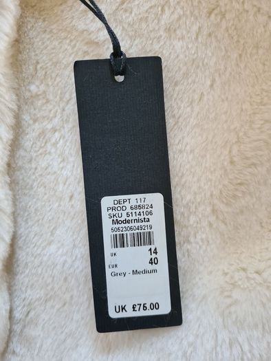 River Island faux fur longline Gilet Vest