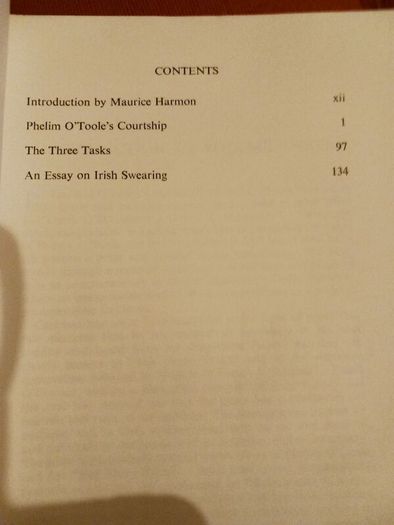 Phelim O' Toole's Courtship & other stories/ William Carleton/ Mercier Irish Classics,Vol.3/ 1973