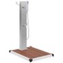 Outdoor Shower with Tray WPC Stainless Steel Image 3