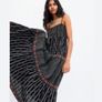 Fab Zara Bloggers Black Embroidered Boho MIDI Dress Image 3