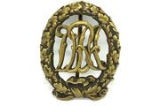 Antique German bronze DRA sports Badge