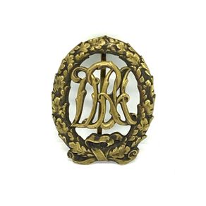 Antique German bronze DRA sports Badge