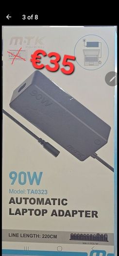 Automatic Universal Laptop Charging Adapter,90W (MTK TA0323)  include PFC 11pcs