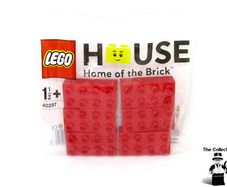 LEGO House Home of the Bricks 6 Duplo Red2x4 Bricks Exclusive Polybag 2017 Set 40297 From Lego House Exibition Brand New Sealed Rare Very Hard To Find