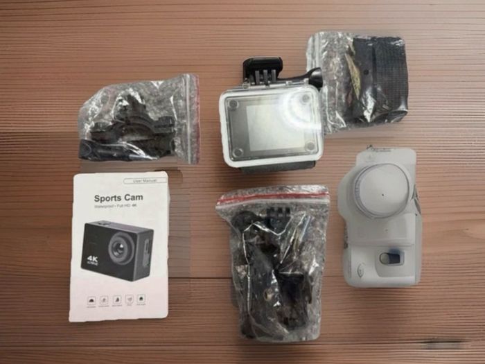 New 4K Action Camera Waterproof with Remote Control and Accessories