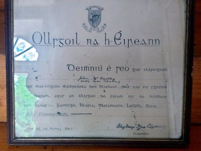 Vintage 1943 National University Ireland Cert'