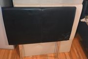 Sleek Black Faux Leather Single Headboard  Excellent Condition