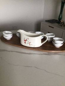 Large Sauceboat & 12 Sauce bowls