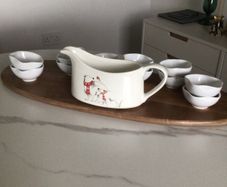 Large Sauceboat & 12 Sauce bowls
