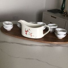 Large Sauceboat & 12 Sauce bowls