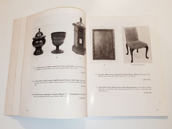 Vintage Phillips London auction sales room catalog 6th October  1992