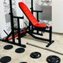 106kg Barbell Set Dumbbells Adjustable Rack Bench Image 2