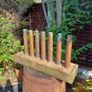 Brass Artillery Shells,Military, Antique Image 2