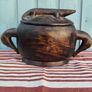Hand carved Wood Container Image 8