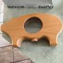 wooden piggy bank featuring a clear viewing window so you can see your savings grow. Image 7