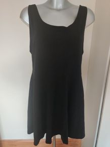 New Look black mini basic skater dress size UK18 EU46 Postage included