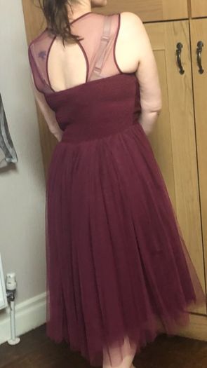 Dress almost new. Little Mistress. Wine Red colour.